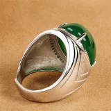 Jade Fashion Jewelry Inlaid Diamond Adjustable Size Women Ring