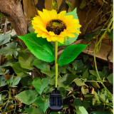 LED Solar Sunflower Sensor Flower Lantern Outdoor In-ground Lawn Light Garden Decoration Landscape Light Luces Jardin