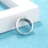 Silver Zircon Fashion Jewelry Inlaid Diamond Women Ring