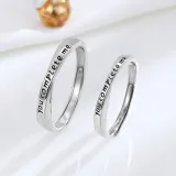 Sterling Silver You Complete Me Couple Ring Engagement Women And Men Lover Rings