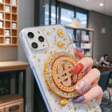 Diamond Dollar Turntable Drop Proof Phone Case for iPhone13 12 11 Pro Max
