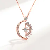 Choker Star Pendant Simple Charms Chain Women Fashion Accessories Jewelry Moon Necklace