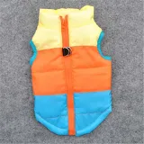 Pet Dog Color Stitching Winter Cotton Vest Puppy Cloth