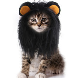 Lion Wig Hat Headgear Funny Cosplay Dog Pet Clothes for Halloween
