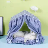 Cute Pet Tent Nest Detachable Washable Breathable Pet Princess House