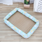 Printed Concave Summer Mat Dog Bed Pad Pet Kennel