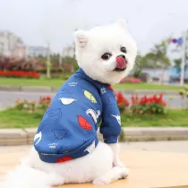 Pet Dog Cloth Pullover Blue Shirt Puppy Cloth