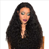 Women Wavy Synthetic Wig High Temperature Silk Deep Middle Long Small Curly Hair Wigs