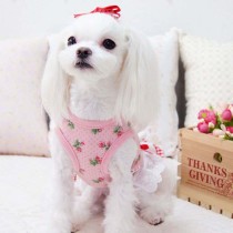 Pet Dog Cloth Teddy Schnauzer Princess Wedding Lace Dress Puppy Cloth
