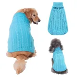 Pet Dog Cloth Solid Color Keep Warm Sweater Puppy Cloth