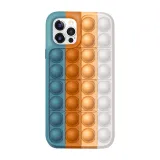 Pop It Fidget Toys Rainbow Soft Silicone iPhone Case For iPhone 12 11 Pro Max 11