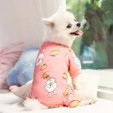Pet Dog Cloth Schnauzer Rainbow Printed Pullover Shirt Puppy Cloth