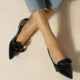 Women Flat Pointed Toe Kitten Flat Shoes