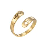 FAITH Fashion Jewelry Inlaid Diamond Adjustable Size Women Ring