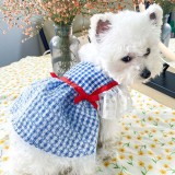 Pet Small Dog Blue Lace Floral Dog Puppy Cloth