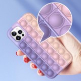 Pop It Fidget Toys Rainbow Soft Silicone iPhone Case For iPhone 12 11 Pro Max 11