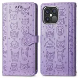 Leather Printed Animal Paw Flip Wallet Drop Proof Phone Case for iPhone13 12 11 Pro Max