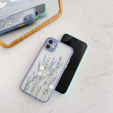 Soft Edge Lavender Flowers Drop Proof Phone Case for iPhone13 12 11 Pro Max