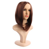 Women Synthetic Short Dye Straight Hair Wigs Bob Wig