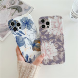 Frosting Flower Language Drop Proof Phone Case for iPhone13 12 11 Pro Max