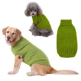 Pet Dog Cloth Solid Color Keep Warm Sweater Puppy Cloth