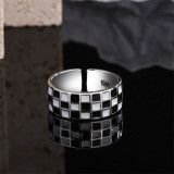 Revers Fashion Jewelry Inlaid Diamond Adjustable Size Women Ring