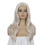 Women Synthetic Fluffy Curls Hair Wigs Medium Curly Hair Middle Parting Wig