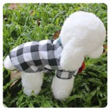 Pet Small Dog Lattice Bow Tie Shirt Puppy Cloth