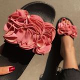 Flower Slippers Thick Soles Wedges Non-slip Beach Slippers