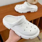 Women Non Slip Hollow Out Closed Toe Beach Sandal Slipper