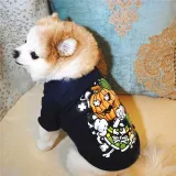 Pet Dog Cloth Teddy Hamburger Printed Vest