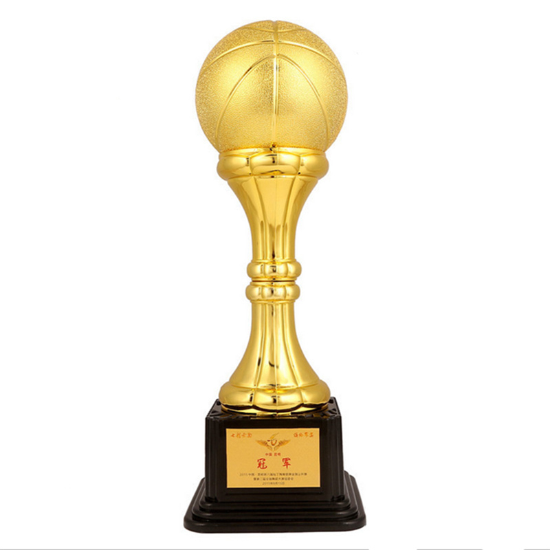 Football NBA Golden Style Plastic Trophy Award