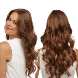 Women Synthetic Wigs Long Wavy With Middle Parting Curly Wig