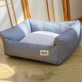 Pure Color Macarone Thickening Removable Warm Dog Bed Pet Kennel