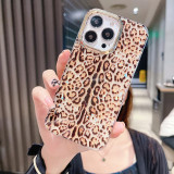 Electroplate Leopard Print Drop Proof Phone Case for iPhone13 12 11 Pro Max