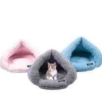 Makaron Slipper Shaped Flannel Warm Dog Kennel Pet Kennel