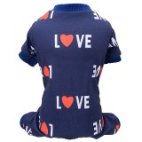 Pet Dog Cloth Love Heart Daily Suit Puppy Cloth
