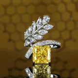 Sterling Silver Pave Moissanite Princess Cut Ice Flower Cutting Gemstone Rings