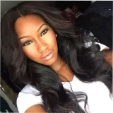Women Synthetic Wigs Machine Made Long Wavy Hair Middle Parting Curly Wigs