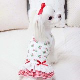Pet Dog Cloth Teddy Schnauzer Princess Wedding Lace Dress Puppy Cloth