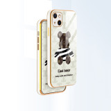 Cartoon Zebra Stripes Bear Phone Case for iphone13 12 11 Pro Max