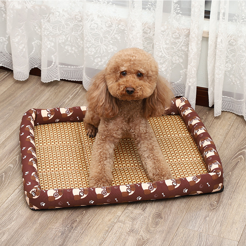 Printed Pet cooling Mat Dog Pad Rectangular Pet Kennel