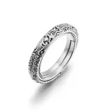 Silver Zircon Astronomical Ball Fashion Jewelry Inlaid Diamond  Women Ring
