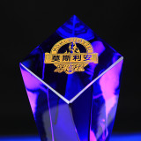 Colorful Twisted Column Style Crystal Trophy Optical Award