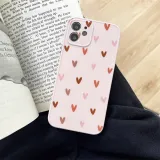 Printed Love Heart Pattern Drop Proof Phone Case for iPhone13 12 11 Pro Max