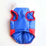 Pet Dog Cloth Winter Lattic Spider Printed Cotton Zipper Vest Puppy Cloth