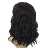 Women Synthetic Short Dye Wavy Hair Wigs Middle Parting Curly Wig