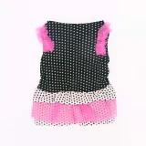 Pet Dog Cloth Sleeveless Polka Dots Mesh Puppy Cloth