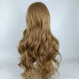 Women‘s Long Hair Wigs Ombre Color Synthetic Curly Hair Wig Middle Parting Wigs