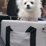 Removable Portable Wave Point Stripe Lattice Car Safety Seat Dog Nest Mat Pet Cushion